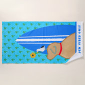 Golden Vibes Only Beach Towel Strandtuch (Vorderseite)