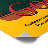 Golden Vibes Sunset Art Print Atmospheric Poster (Ecke)