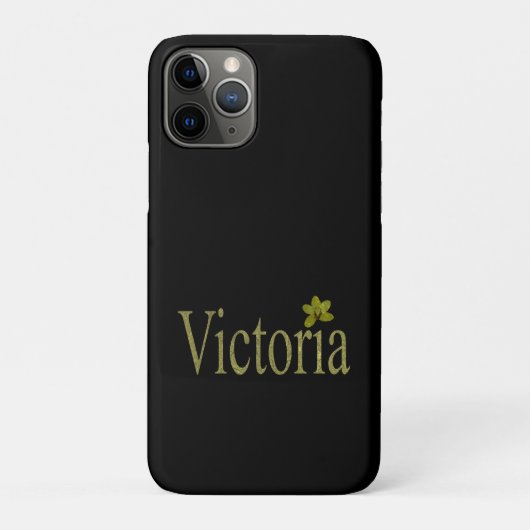 Golden Victoria Name, Case-Mate iPhone Case (Rückseite)