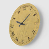 Golden Vine Große Wanduhr (Winkel)