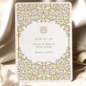 Golden Vine Hochzeitssuite Einladung