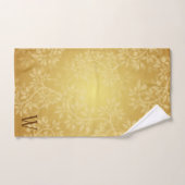 Golden Vine Monogram Badhandtuch Set (Handtuch)