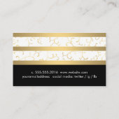 Golden Vines Luxe Classic Visitenkarte (Rückseite)