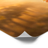 Golden Vineyard Grapes Poster - Autumn Sun (Ecke)