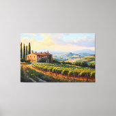 Golden Vineyards - Die rustikale Landschaft der To Leinwanddruck (Vorderseite)