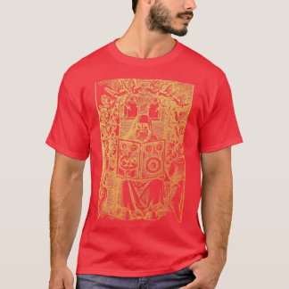Golden Vintag Hermes Trismegistus Alchemy Illustr T-Shirt