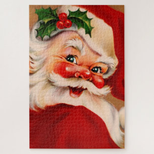 Golden Vintag Santa Clubs Puzzle