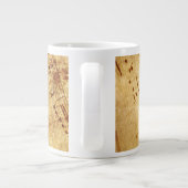 Golden Vintage Notennotiz Jumbo-Tasse (Rückseite)