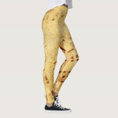 Golden Vintage Notennotiz Leggings (Rechts)