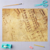 Golden Vintage Notennotiz Seidenpapier (Basteln)