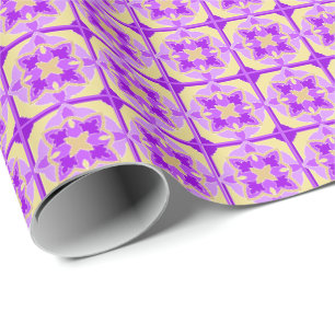 Golden Violets Geschenkpapier