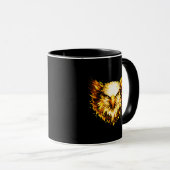 Golden Vision Eagle | Premium Grafik Tasse (VorderseiteRechts)