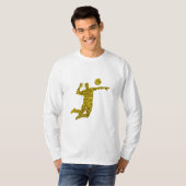 Golden Volleyball Long Sleeve T - Shirt (Vorne ganz)