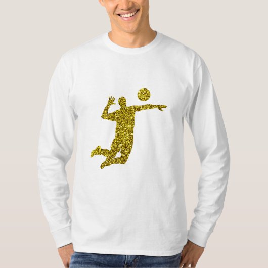 Golden Volleyball Long Sleeve T - Shirt (Vorderseite)