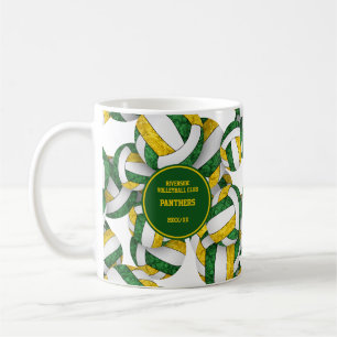 Golden Volleyball Team Farben Trainer Name Kaffeetasse