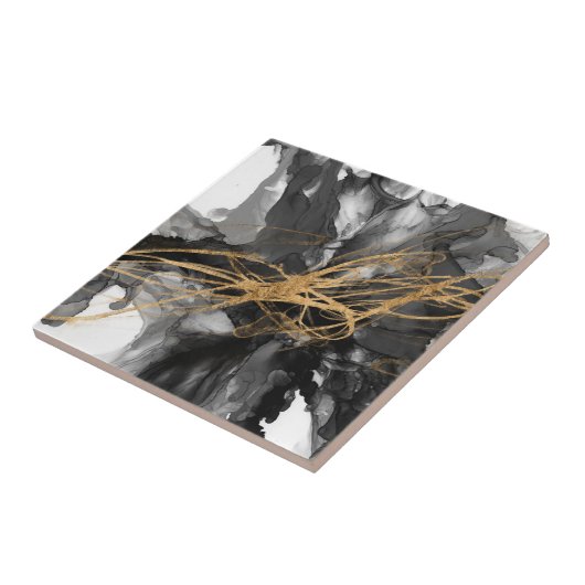 Golden Vortex I Fliese (Seite)