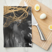 Golden Vortex I Geschirrtuch (Viertel Falte)