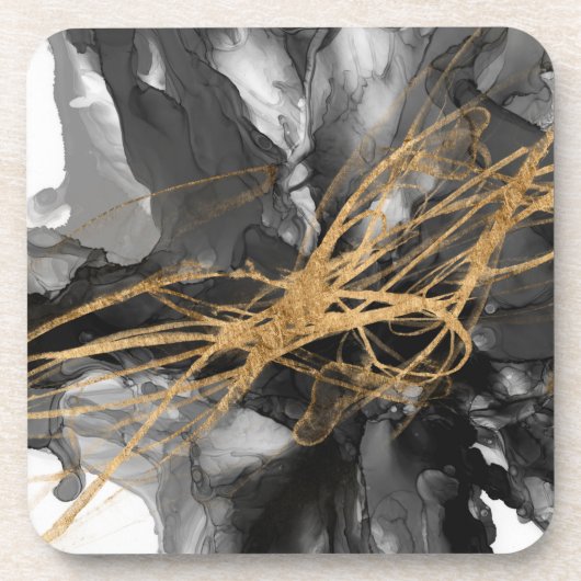 Golden Vortex I Getränkeuntersetzer (Vorderseite)