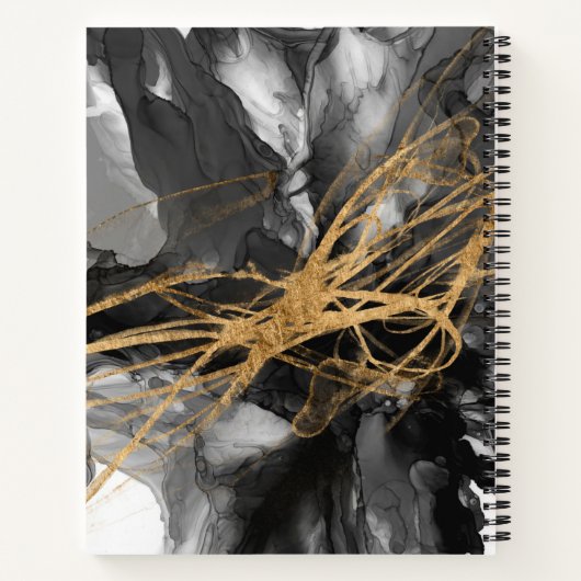 Golden Vortex I Notizblock (Rückseite)