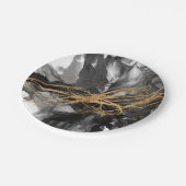 Golden Vortex I Pappteller (Schrägansicht)