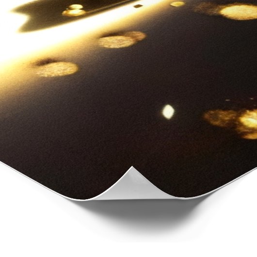 Golden Vortex Splendor Poster (Ecke)