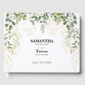 Golden Vows: Ein botanisches Gästebuch für Hochzei (Vorderseite)