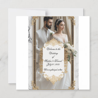 Golden Vows Einladungen