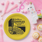 Golden Waffles Frühstück Pappteller (Party)