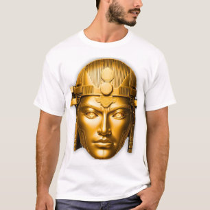 Golden Warrior Gesicht Tee White