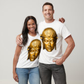 Golden Warrior Gesicht Tee White (Unisex)