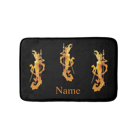Golden Warrior Goddess Thunder_Cove Badematte (Vorderseite)