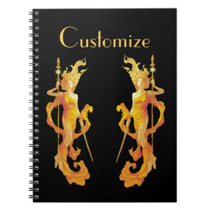 Golden Warrior Goddess Thunder_Cove Notizblock