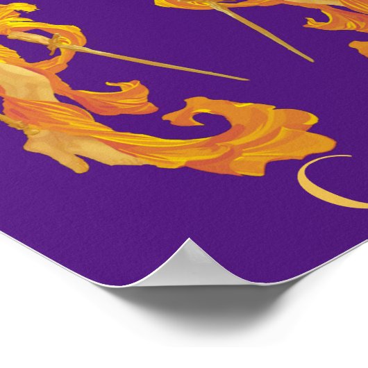 Golden Warrior Goddess Thunder_Cove Poster (Ecke)