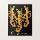 Golden Warrior Goddess Thunder_Cove Puzzle (Vertikal)