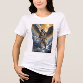 Golden Warrior of Heaven Archangel Michael Tri-Blend Shirt