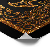 Golden Warrior Shield - Inspiriertes Viking Poster (Ecke)