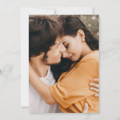 Golden Watercolor Bee Foto Save The Date (Rückseite)