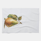 Golden Watercolor Birnen Towel Sommer Geschirrtuch (Horizontal)