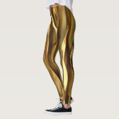 Golden Wave 3D Render. Leggings (Links)