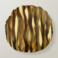 Golden Wave 3D Render.