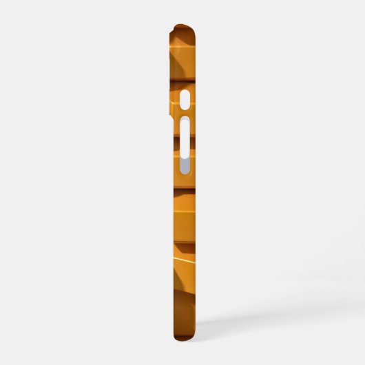 Golden Wave Gradient iPhone 16 Fall - Luxus Bernst iPhone 16 Hülle (Linke Seite)