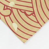 Golden Wave Paper Texture Muster Fleecedecke (Ecke)