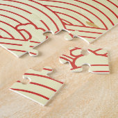 Golden Wave Paper Texture Muster Puzzle (Seite)