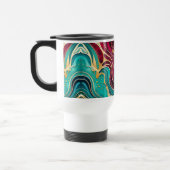 Golden Waves Fluid Art Tasse (Links)