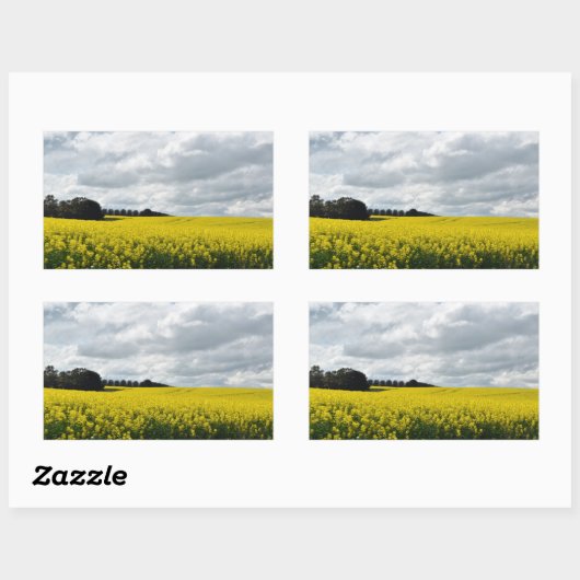 Golden Waves of Streatham Rechteckiger Aufkleber (Blatt)