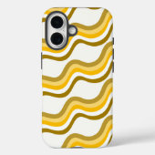 Golden Waves Pattern Case-Mate iPhone Hülle (Rückseite)