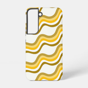Golden Waves Pattern Samsung Galaxy Hülle