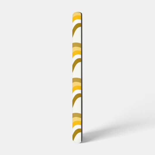 Golden Waves Pattern Samsung Galaxy Hülle (Linke Seite)