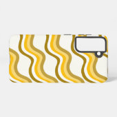 Golden Waves Pattern Samsung Galaxy Hülle (Rückseite (Horizontal))