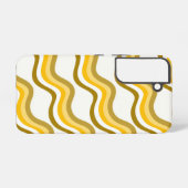 Golden Waves Pattern Samsung Galaxy Hülle (Rückseite (Horizontal))
